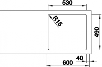 Blanco ETAGON 500-IF/A dřez vestavný/do roviny hedvábný lesk nerez 521 748