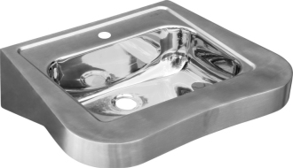 Závěsné umyvadlo pro handicapované 600x150x460 mm, nerez mat 13024.2.S