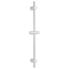 Sprchová tyč, posuvný držák, kulatá, 700mm, bílá mat SC014