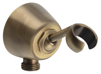 Držák sprchy kulatý, otočný, s vyústěním, bronz SUP4B6