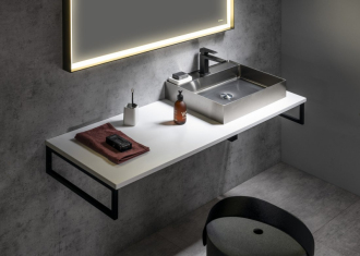 PLATO deska Rockstone 1000x24x500mm, bílá mat PL100-0101