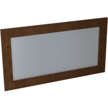 BRAND zrcadlo v dřevěném rámu 1300x700mm, mořený smrk BA061S