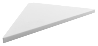 ABELINE rohová police rockstone 200x200mm, bílá mat AE200-0101