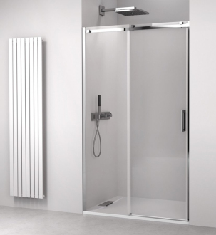THRON SQUARE sprchové dveře 1400 mm, hranaté pojezdy, čiré sklo TL5014-5002