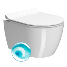 PURA závěsná WC mísa, Swirlflush, 35x46cm, bílá ExtraGlaze 880211