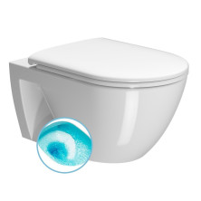 PURA ECO závěsná WC mísa, Swirlflush, 36x55cm, bílá ExtraGlaze 880711