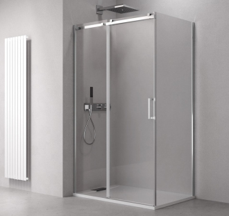 THRON SQUARE obdélníkový sprchový kout 1300x900mm, hranaté pojezdy TL1390-5002