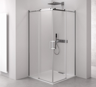 THRON SQUARE čtvercový sprchový kout 1200x1000mm, hran. pojezdy, rohový TL2210-5002