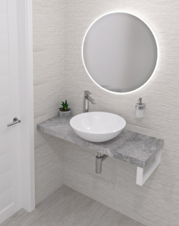 AVICE deska 230x36cm, cement AV2367
