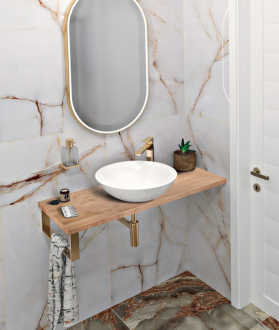 WOODY deska 1200x28x360mm, masiv přírodní dub WD126-70