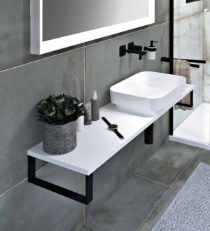 PLATO deska Rockstone 2200x24x360mm, bílá mat PL226-0101