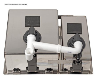 Blanco CLARON 340/180-U dřez pod desku nerez hedvábný lesk nerez 521 609