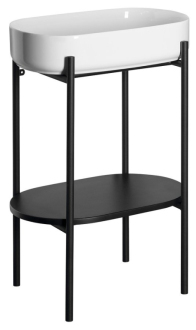 PUNO podstavec s umyvadlem 550x860x360mm, černá SKA570-2-01