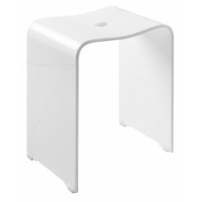 TRENDY koupelnová stolička 40x48x27,5cm, bílá mat A211101