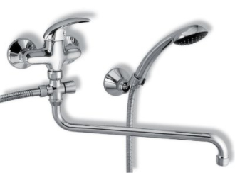 Novaservis Vanová paneláková baterie 150 mm Metalia 55 chrom -lék páka 55071,0L