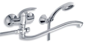 Novaservis Vanová paneláková baterie 100 mm Metalia 55 chrom 55033,0