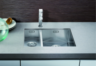 Blanco ZEROX 340/180-U dřez pod desku hedvábný lesk nerez 521 613