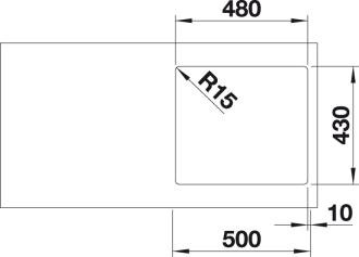 Blanco ANDANO 450-IF dřez vestavný/do roviny hedvábný lesk nerez 522 961