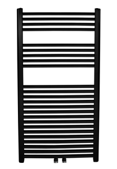 Novaservis Otopné těleso černé - rovné, středové připojení 450/1200/RS,5