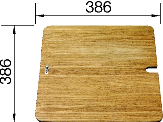 Krájecí deska kompozitní jasan YOVA 386 x 386 mm