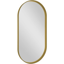 AVONA oválné zrcadlo v rámu 50x100cm, zlato mat AV500G