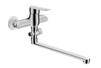 Laveo APPIA BLP_01FD Vanová baterie, chrom