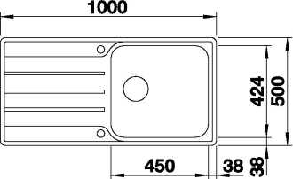 Blanco LEMIS XL 6S-IF dřez vestavný/do roviny nerez kartáčovaný nerez 523 035