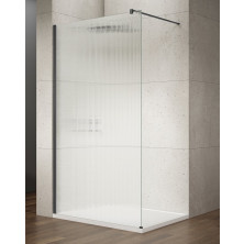 VARIO BLACK jednodílná sprchová zástěna k instalaci ke stěně, sklo nordic, 1000 GX1510-06