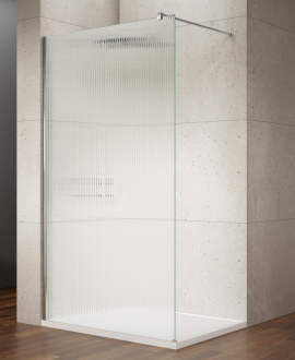 VARIO CHROME jednodílná sprchová zástěna ke stěně, sklo nordic, 800 mm GX1580-05