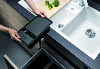 Miska s víkem COLLECTIS 6 S trvzený plast černá