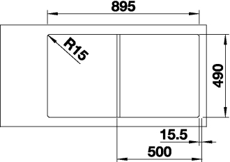 Blanco AXIA III 5 S dřez vestavný tartufo granit 523 222