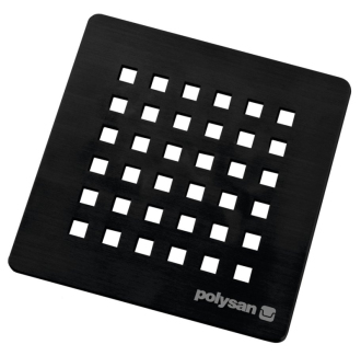 FLEXIA čtvercová krytka sifonu, černá 73247 50912