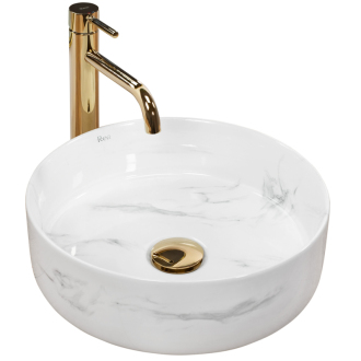 Umyvadlo na desku REA SAMI Nature Marble