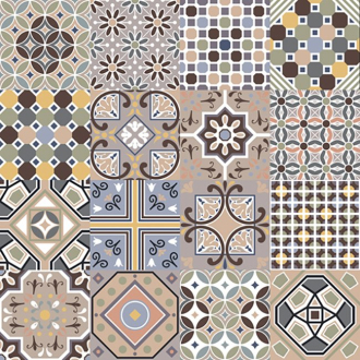 HIDRAULICO dlažba Mosaico Multicolor 45x45 (1,62m2) HDO009