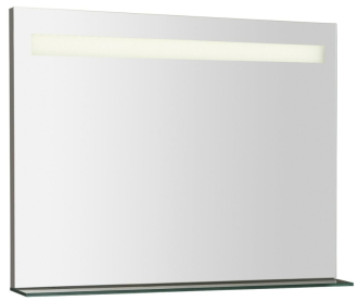 BRETO zrcadlo s LED osvětlením a policí 800x608mm BT080