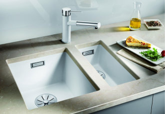 Blanco SUBLINE 160-U dřez pod desku šedá skála granit 523 397