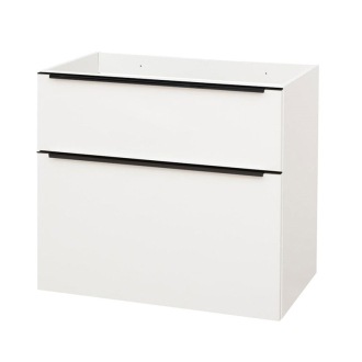 Mailo, koupelnová skříňka 805x700x476 mm, spodní, bílá,lesklá, černé madlo CN511SB