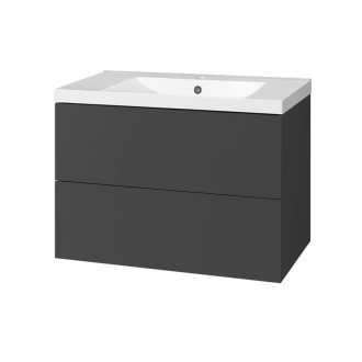 Aira, koupelnová skříňka s umyvadlem z lit. mram, 810x578x465 mm,spodní,antracit CN751M
