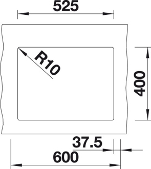 Blanco SUBLINE 340/160-U dřez pod desku bílá granit 523 552