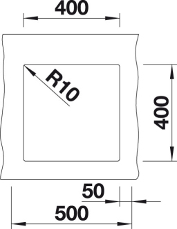 Blanco SUBLINE 400-U dřez pod desku bílá granit 523 426