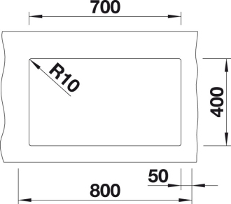 Blanco SUBLINE 700-U dřez pod desku kávová granit 523 451