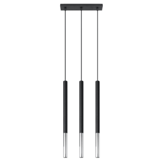 MOZAICA 3L black Závěsné světlo, černá-chrom SL.0886