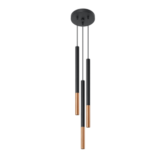 MOZAICA 3P black Závěsné světlo, černá-měď SL.0890