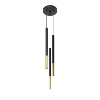 MOZAICA 3P black Závěsné světlo, černá-zlatá SL.0893