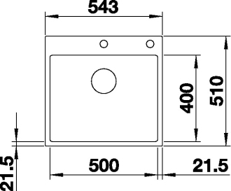 Blanco SUBLINE 500-IF/A dřez vestavný/do roviny antracit granit 524 111