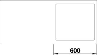 Blanco SUBLINE 500-IF/A dřez vestavný/do roviny bílá granit 524 112