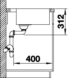 Blanco SUBLINE 500-IF/A dřez vestavný/do roviny bílá granit 524 112