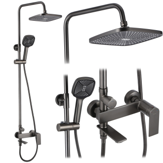 REA STORM Sprchový set Gun Grey REA-P9534