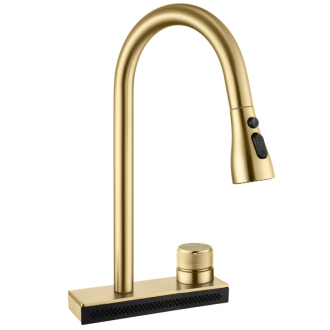 Rea Kuchyňská baterie REA CONOR BRUSH GOLD REA-B6312