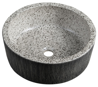 PRIORI keramické umyvadlo na desku, ? 41 cm, granit PI035